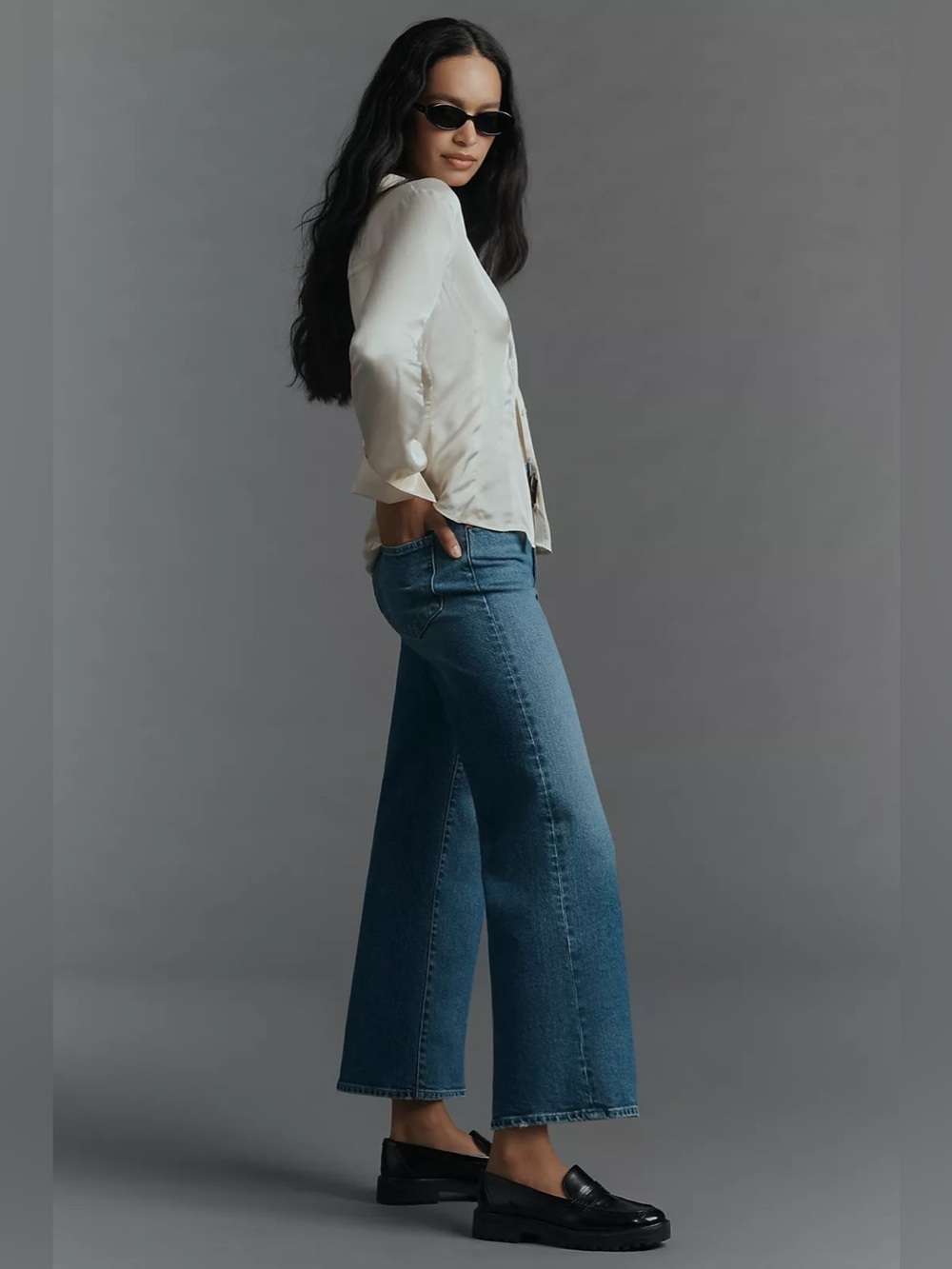 PAIGE Sasha ankle wide leg jean - Picture 3 of 10